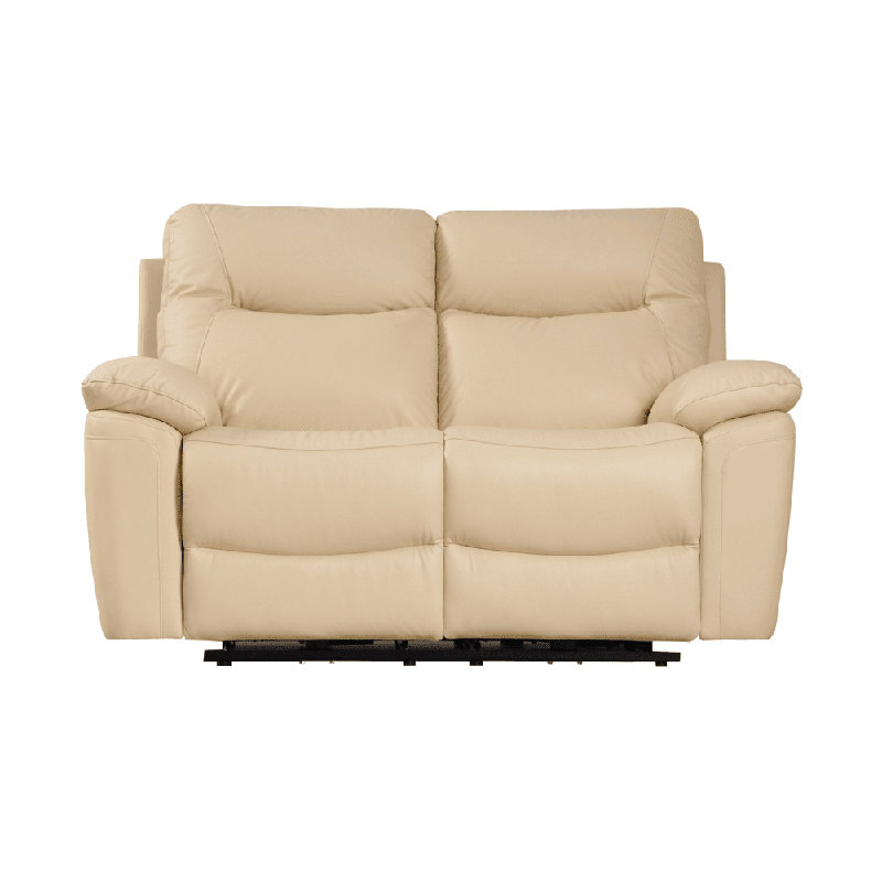 Amarien Genuine Leather Electric Power Recliner 2 Seater, Cream