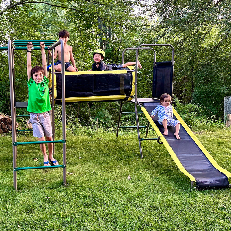Parcours obstacles ninja kit de jeu suspendu extérieur pour portique et toboggan enfant