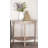 Light Brown Wood Half Moon Living Room Console Table-1362153377