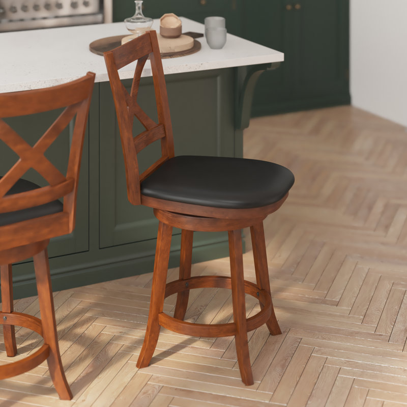 Tabouret de comptoir Breonda 25,25, Chêne antique, Tabouret de comptoir (assise à une hauteur de 25,
