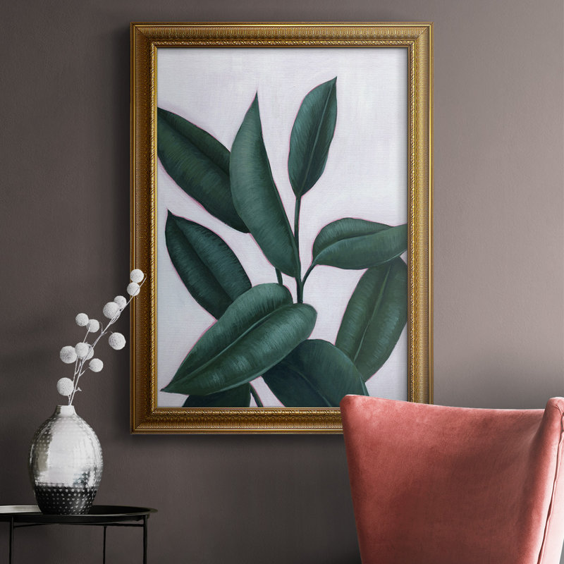 Toile encadrée Verdic Ficus II de qualité supérieure - prête à être accrochée, L 16 po x H 20 po