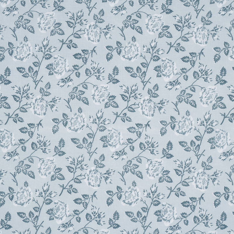 Schumacher X Veere Grenney Lavinia Fabric, Blue