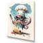Pieuvre dans la cuisine - reproduction sur toile-86808232-110954762