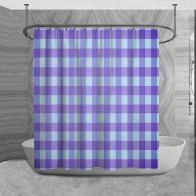 Rideau de douche en vichy Signild