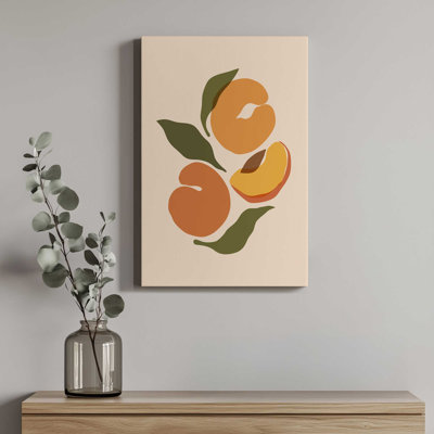 Yellow Peaches By Garima Dhawan Canvas Art Print