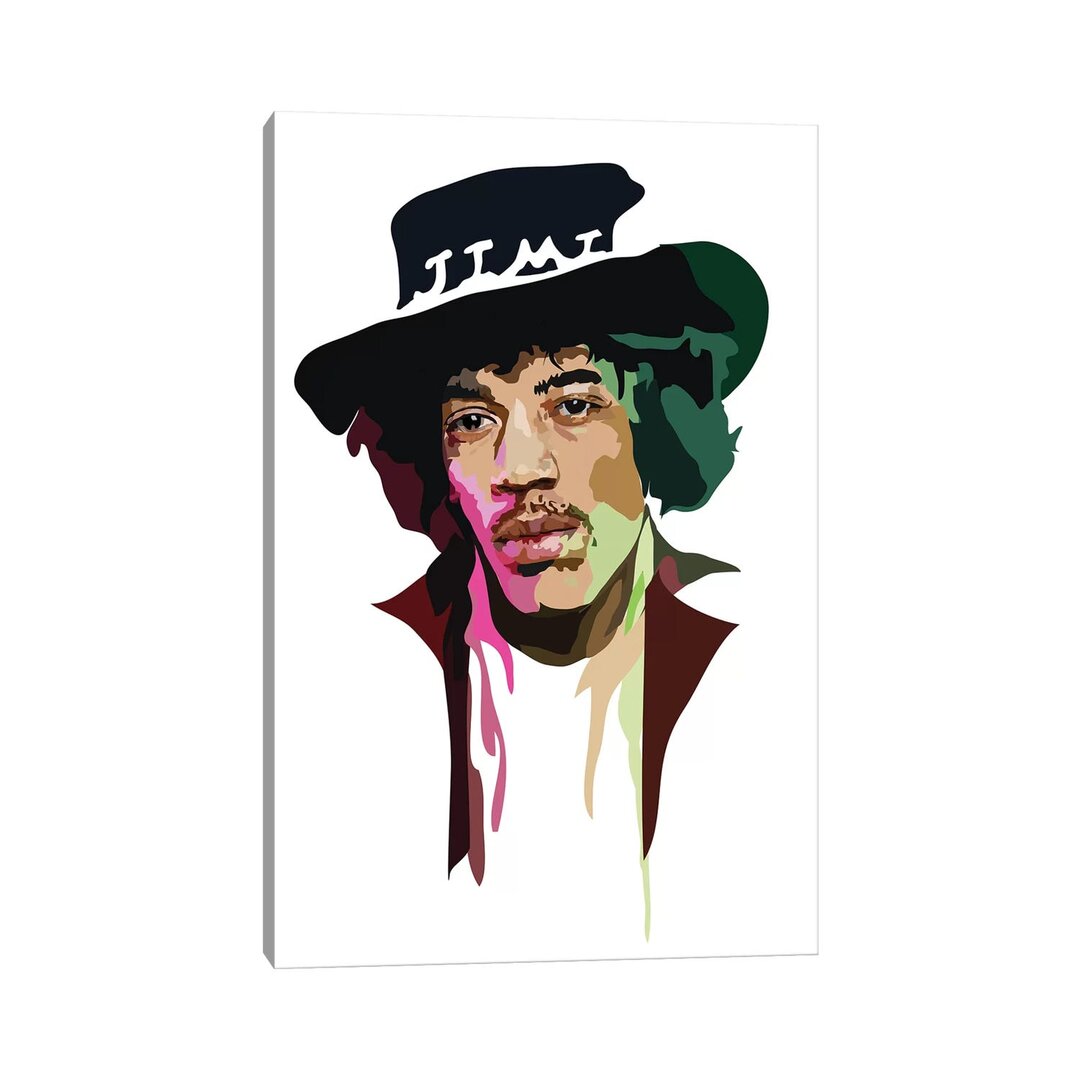 Leinwandbild Jimi Hendrix von Anna Mckay