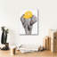 Toile épique «Construction Elephant» par Rachel Nieman, Epic Graffiti, 12 po x 16 po