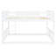 Lit double superposé au dessus blanc avec - Combinaison de bois massif et de durabilité pour plus de commodité-2129569363