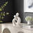 Leiona Abstract Intersecting Circle Ceramic Couple Figurine