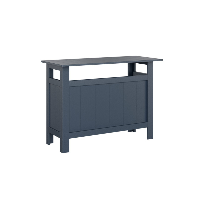 Outdoor Rectangle Bar Table, Navy Blue