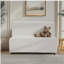 Causeuse en tissu 49 po - Housse en boucle beige 49 po - Coussin éponge haute densité 25D, pieds brun clair, canapé moderne pour le salon