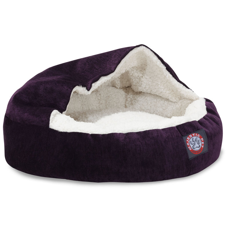 Lit pour chat rond/ovale, Villa Aubergine