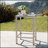 43 Inch Outdoor Aluminum Frame Bar Table With Top, Weather-Resistant And Durable For Patio Use