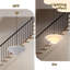 Luminaire suspendu Mid-Century doré nordique