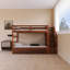 Lit simple au-dessus de simple avec escalier de rangement en bois-1374367780