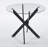 35.43" Glass Round Dining Table with Metal Legs-937135825-937135839