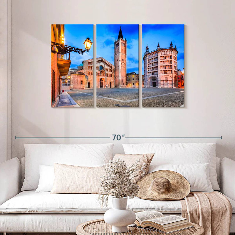 Nicci Piazza Del Duomo In Italy, 28" H x 45" W
