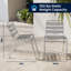 Chaise empilable en métal pour restaurant 4PK-91925248