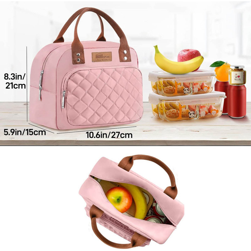 Insulated Lunch Bag, Pink
