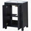 Petit meuble-lavabo 24 "avec lavabo en céramique