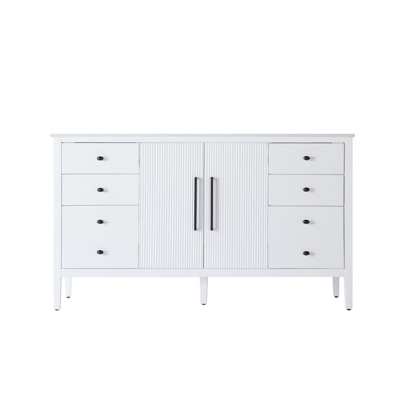 60 inch Single Bathroom Vanity, White