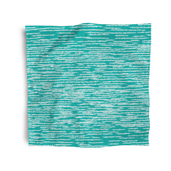 Algean Polyester Abstract Square Napkin, Aqua