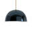 Leona 1-Light Dimmable Metal Dome Single Pendant-1210321263