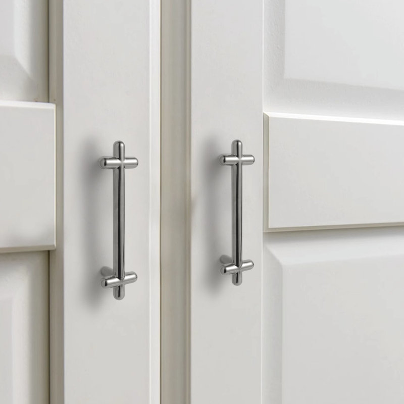 Solid Brass Bar Pull Multipack, Polished Chrome