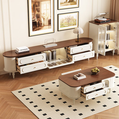 French-style storage TV cabinet