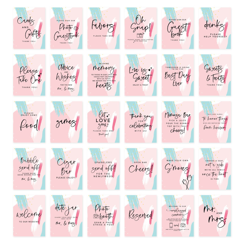 Décor de mariage et signes