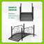 Pont de jardin décoratif en fer 3,3 pi-124343066