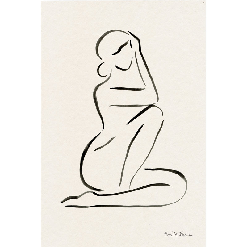 Nu I - reproduction sur toile tendue, H 18 po x l 12 po