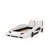 Twin Race Car-Shaped Platform Bed With Wheels-1893214982