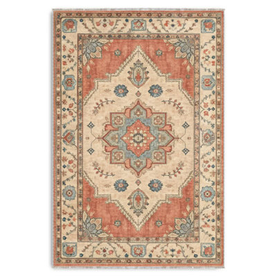 Tapis rétro en terre cuite / tapis en chenille vert, antidérapant, lavable, pour la cuisine, le salon et le couloir.
