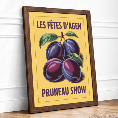 Pruneau Show Poster Vintage - Framed Print