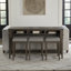 Anvita 26" Counter Stool w/ Upholstered Seat