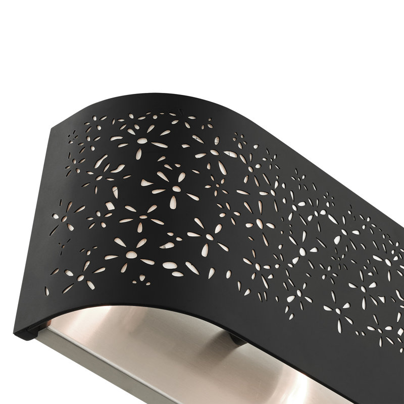 Bevil Flush Mounted Sconce, Black