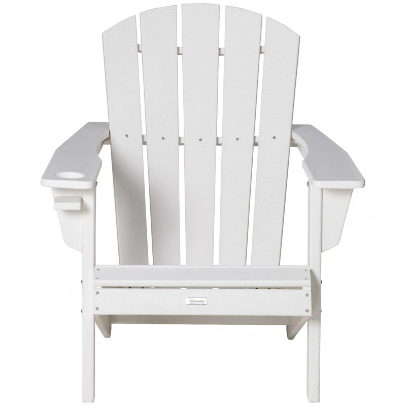 Fauteuil Adirondack Outsunny, Blanc