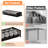 Storage box with gurney bottom Black