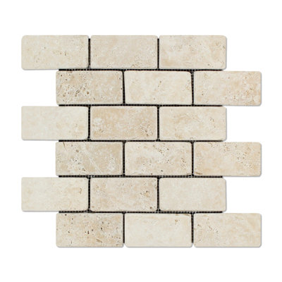 Carreau de mosaïque en travertin