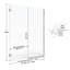 Porte de douche H 58 po x l 58,06 po Celesta-15662711-15662710