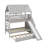 Twin Over Twin Bunk Bed With Trundle-303855705