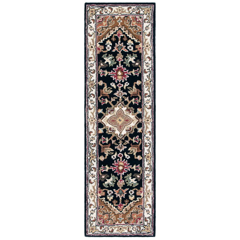 Tapis oriental en laine touffeté à la main Heritage, Tapis de couloir 2 pi 3 po x 10 pi