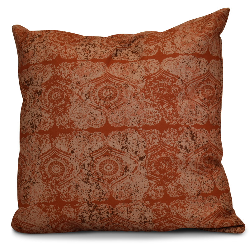 Housse et insert de coussin carré HH Revival, H 20 po x l 20 po x p 2 po, Orange / rouille