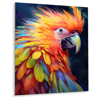 Décoration murale perroquet tropical au paradis VI - perroquet en métal
