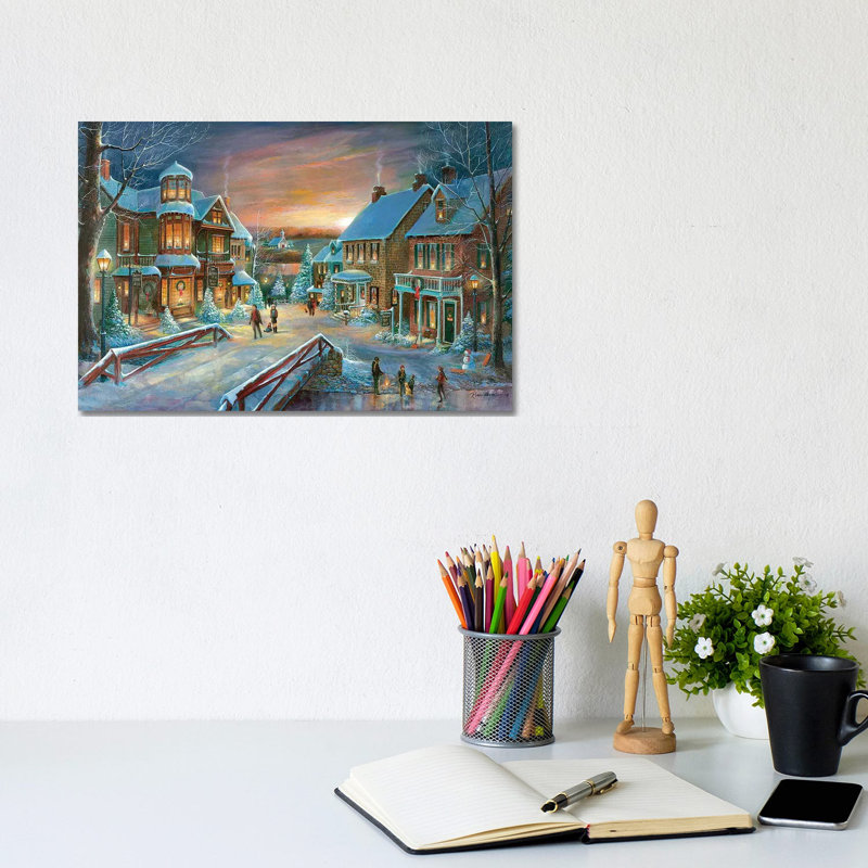 Home For The Holidays by Ruane Manning - Gallery-Wrapped Canvas Giclée on Canvas, 20.32 cm H x 30.48 cm W, Canvas