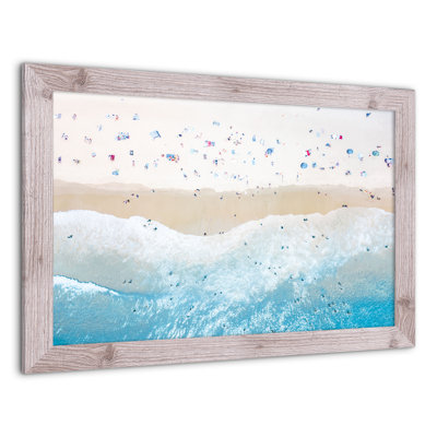 «Above View Beach», reproduction encadrée