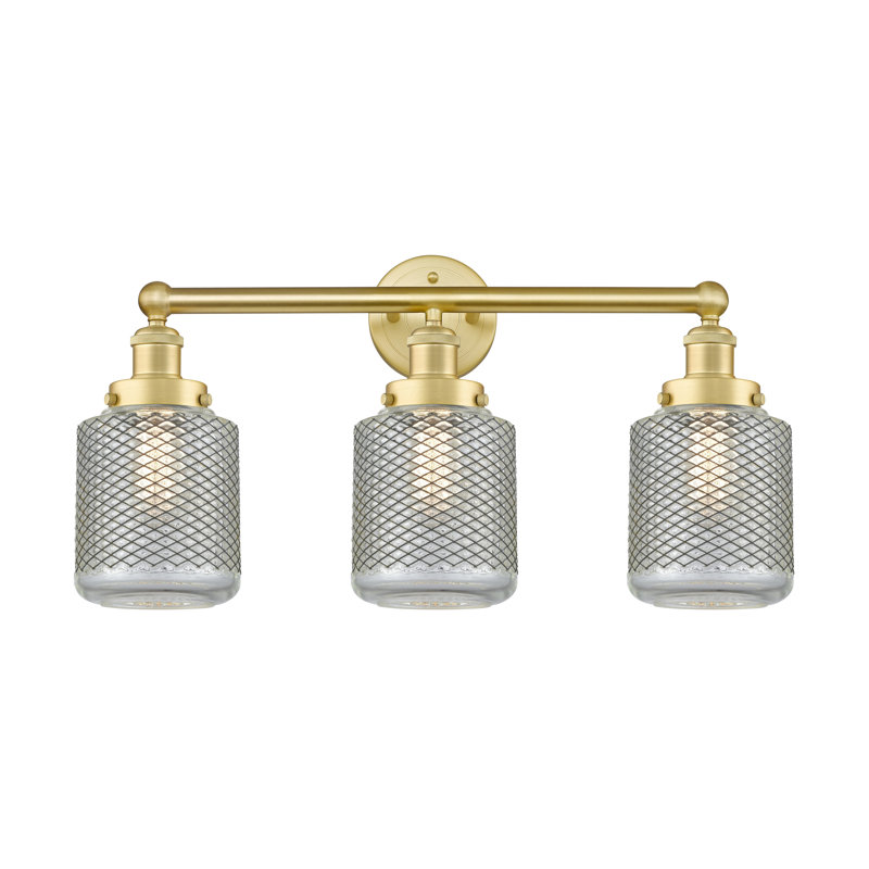 Dore 3 - Light Dimmable Vanity Light, Satin Gold