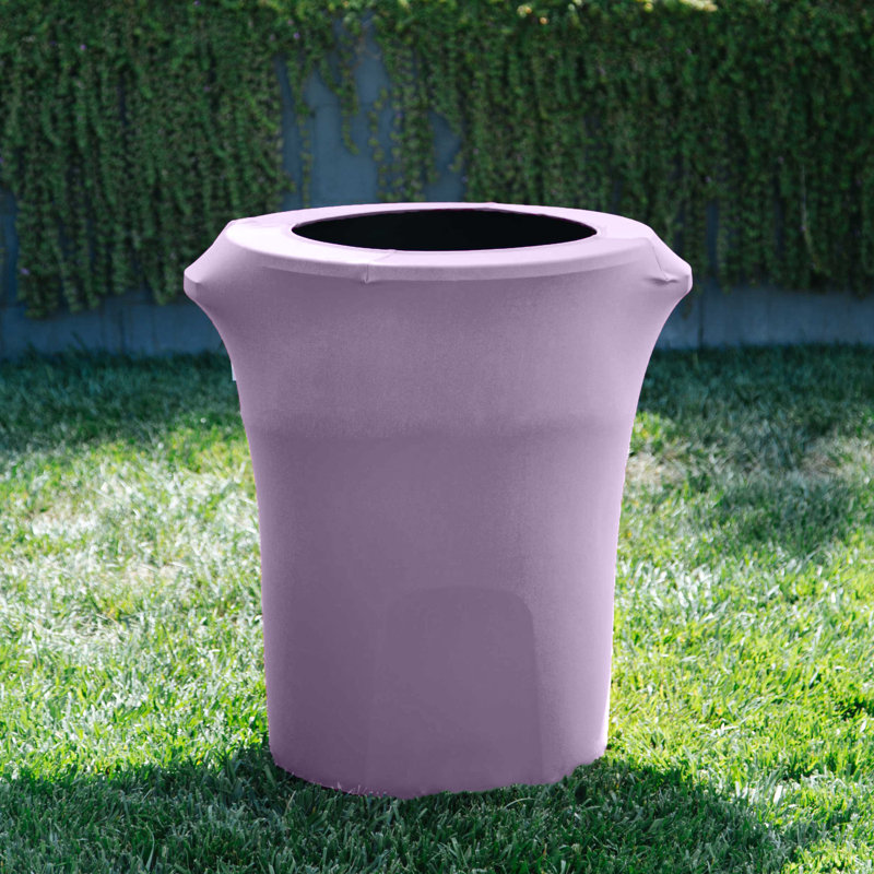 Housse pour poubelle extensible en élasthanne, Lilas