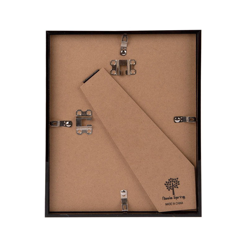 Nicola Spring - 8" x 10" 3D Deep Box Photo Frames - 4" x 6" Mount, Black, 4" x 6"